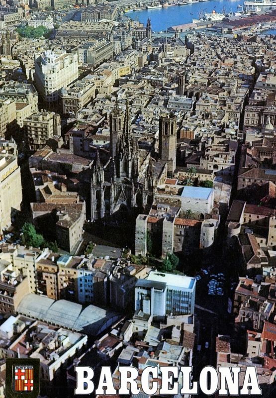 Fachada Principal y Cimborrio de la Catedral de Barcelona