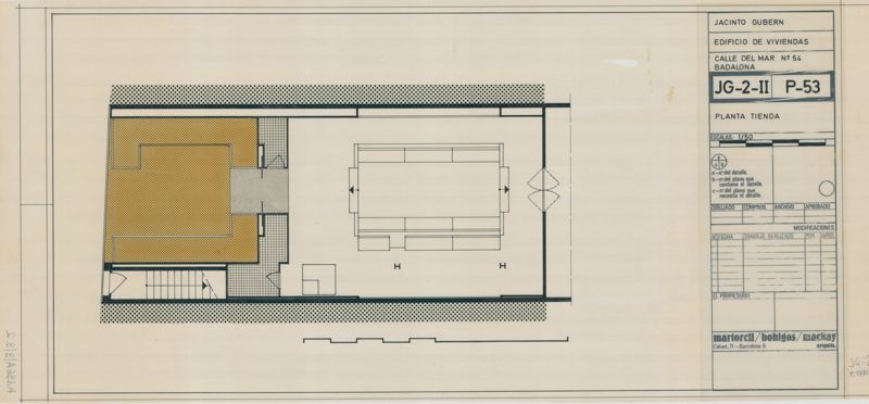 Segona Reforma de la Botiga Gubern, del Magatzem i Habitatges 